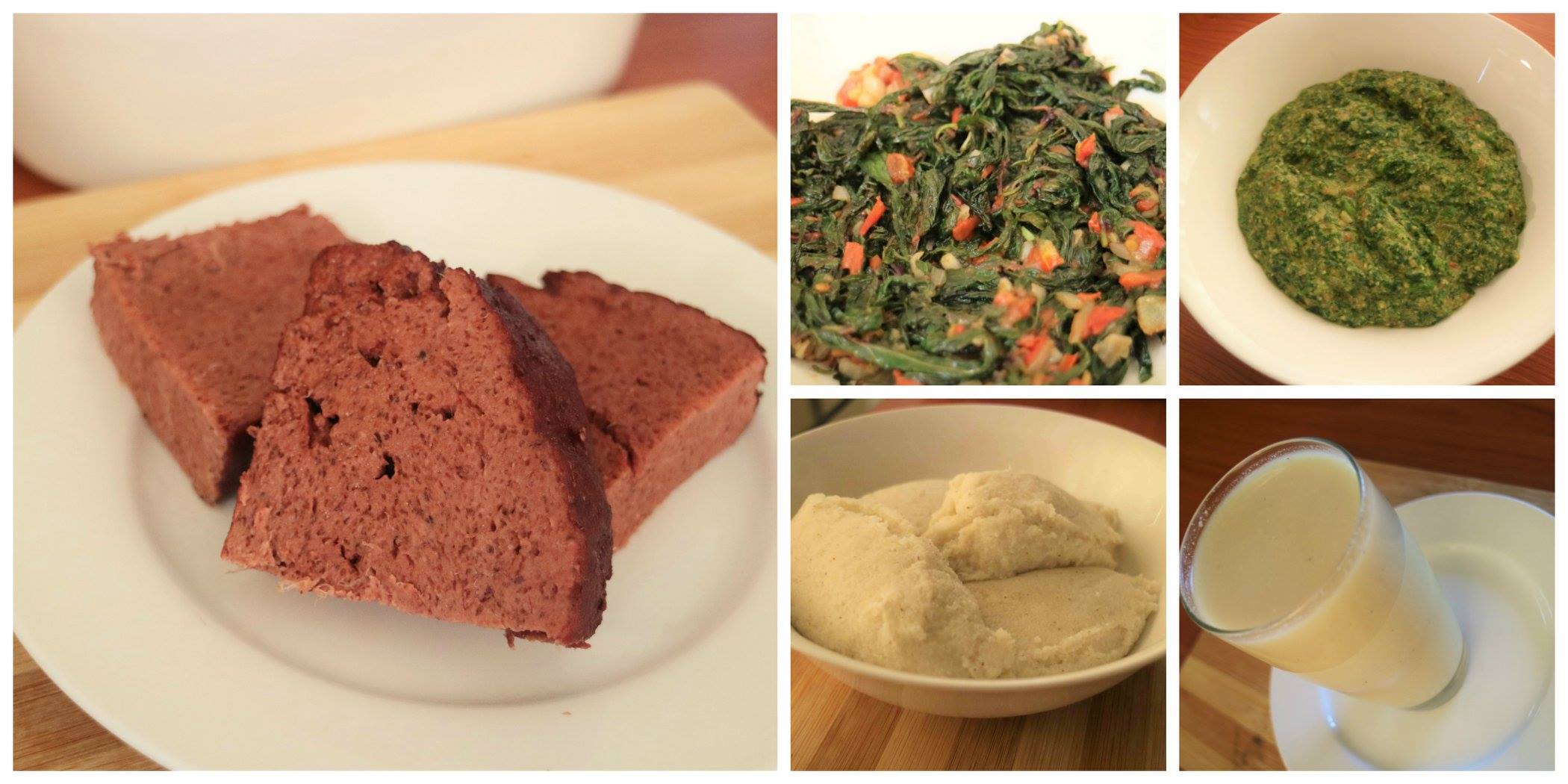 Traditional Zambian delele vegetables